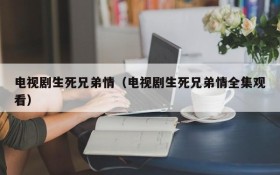 电视剧生死兄弟情（电视剧生死兄弟情全集观看）